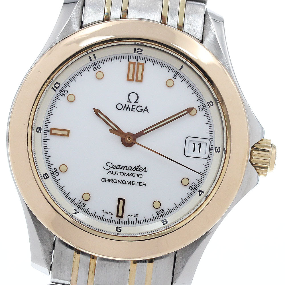 OMEGA 2301.20 Seamaster 120m Date Yellow Gold Combination Automatic Men's Watch (Good Condition)