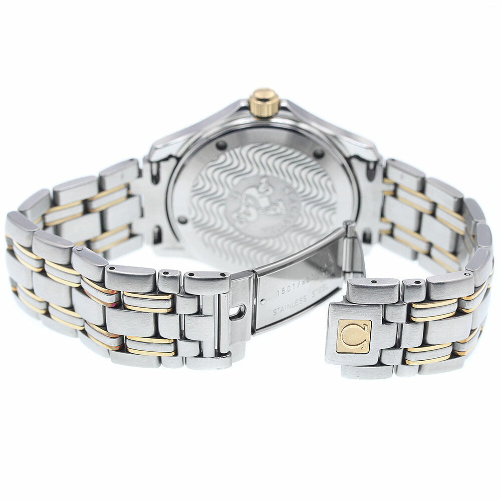 OMEGA 2301.20 Seamaster 120m Date Yellow Gold Combination Automatic Men's Watch (Good Condition)