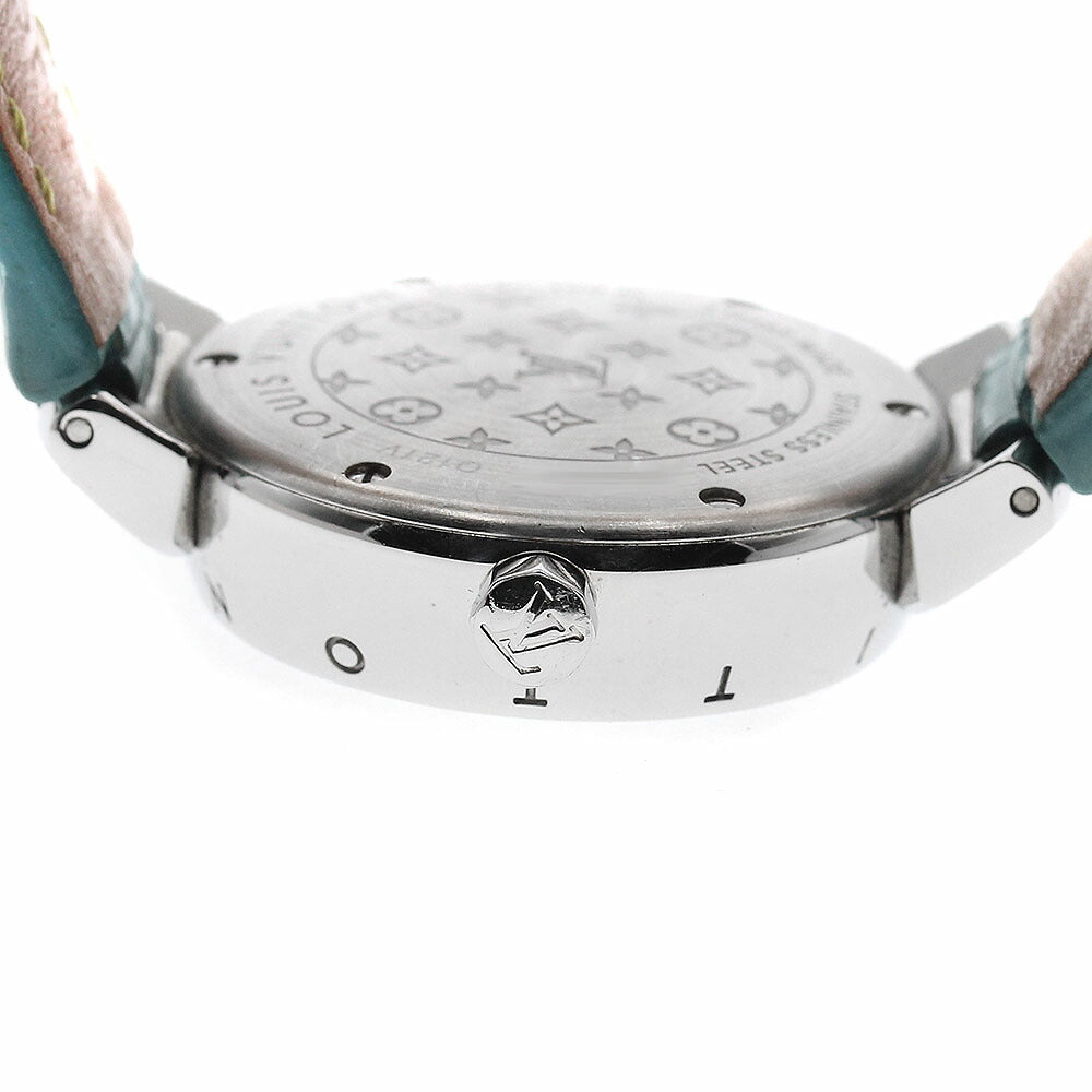 LOUIS VUITTON Q121V Tambour Date Quartz Ladies