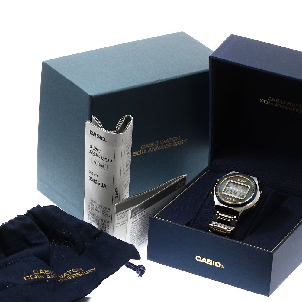CASIO TRN-50SS-2AJR Casiotron Bluetooth-enabled 50th Anniversary Model Solar Radio-Controlled Men's Watch (Comes with Box and Warranty)