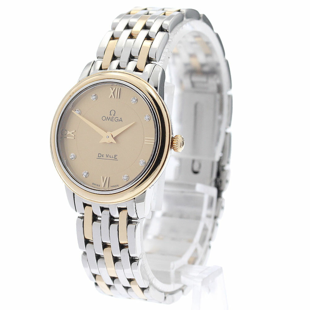 OMEGA 424.20.27.60.58.001 De Ville Prestige 8-Diamond Quartz Ladies Watch