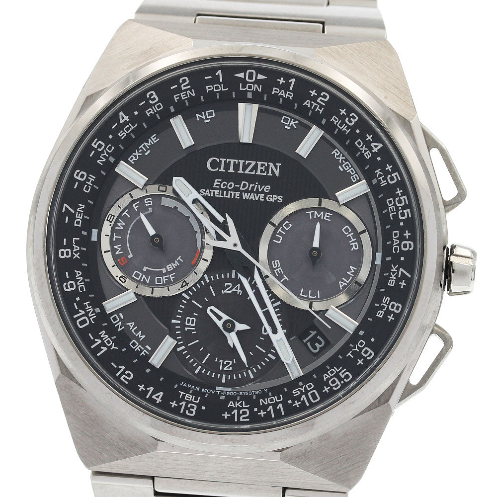 CITIZEN CC9008-50E/F900-S111641 Satellite Wave Eco-Drive GPS Date Solar Radio-Controlled Men's Watch - Excellent Condition Box and Warranty Included