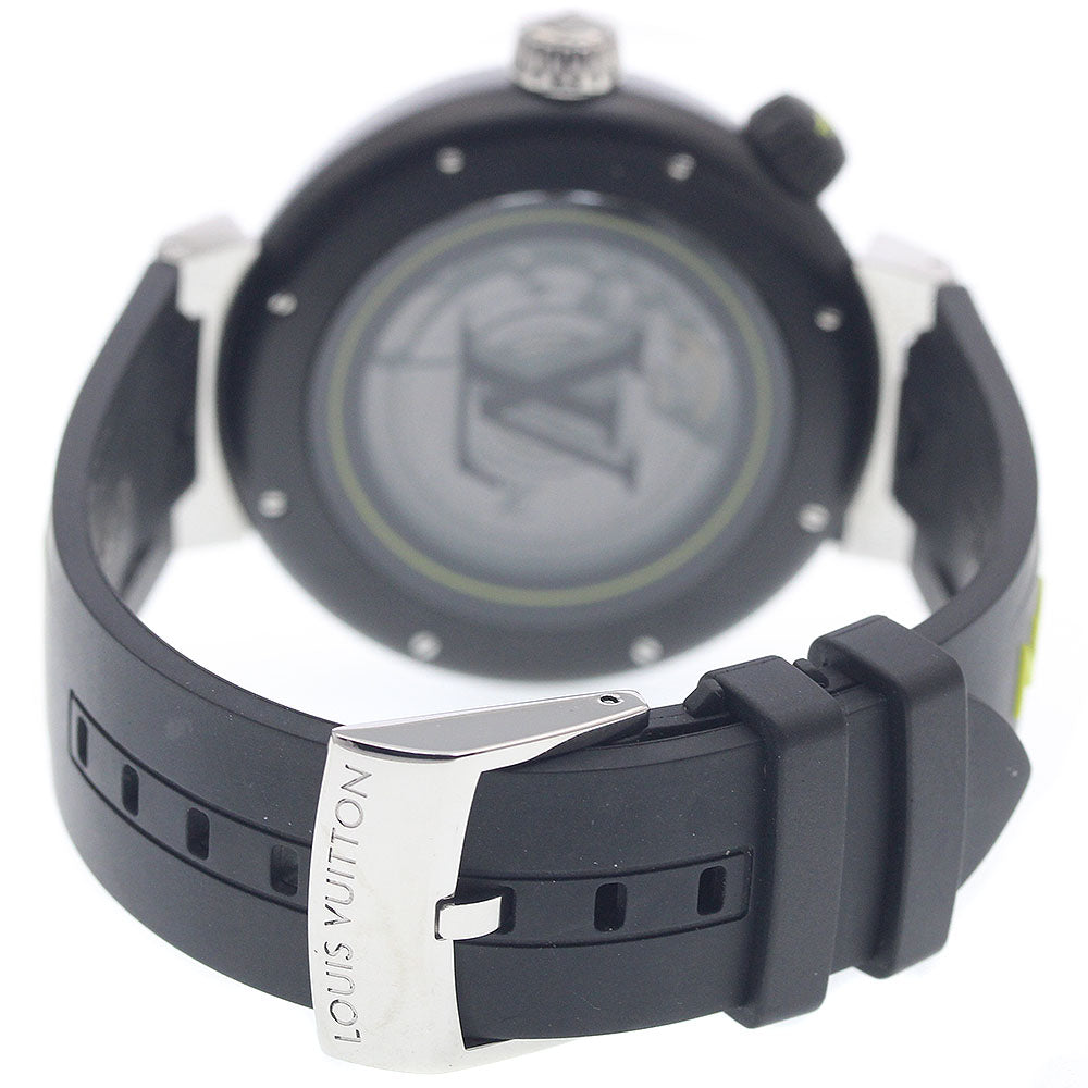 LOUIS VUITTON QA122 Tambour Street Diver Small Seconds Automatic Men's Watch (Good Condition)