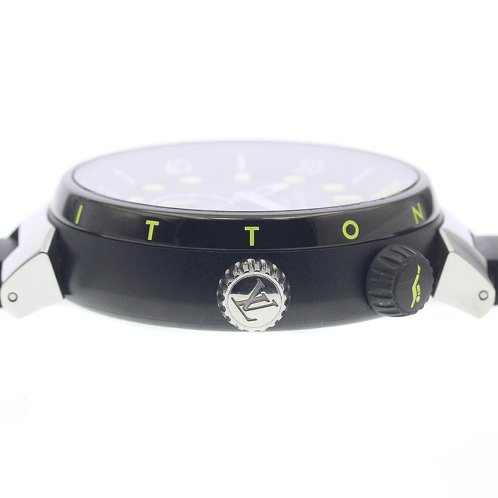LOUIS VUITTON QA122 Tambour Street Diver Small Seconds Automatic Men's Watch (Good Condition)