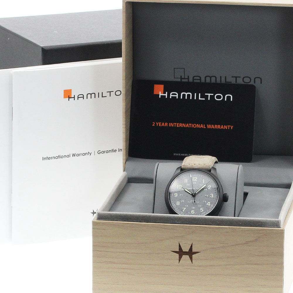 HAMILTON H702150 Khaki Field Automatic Men's Watch (with box and warranty)
