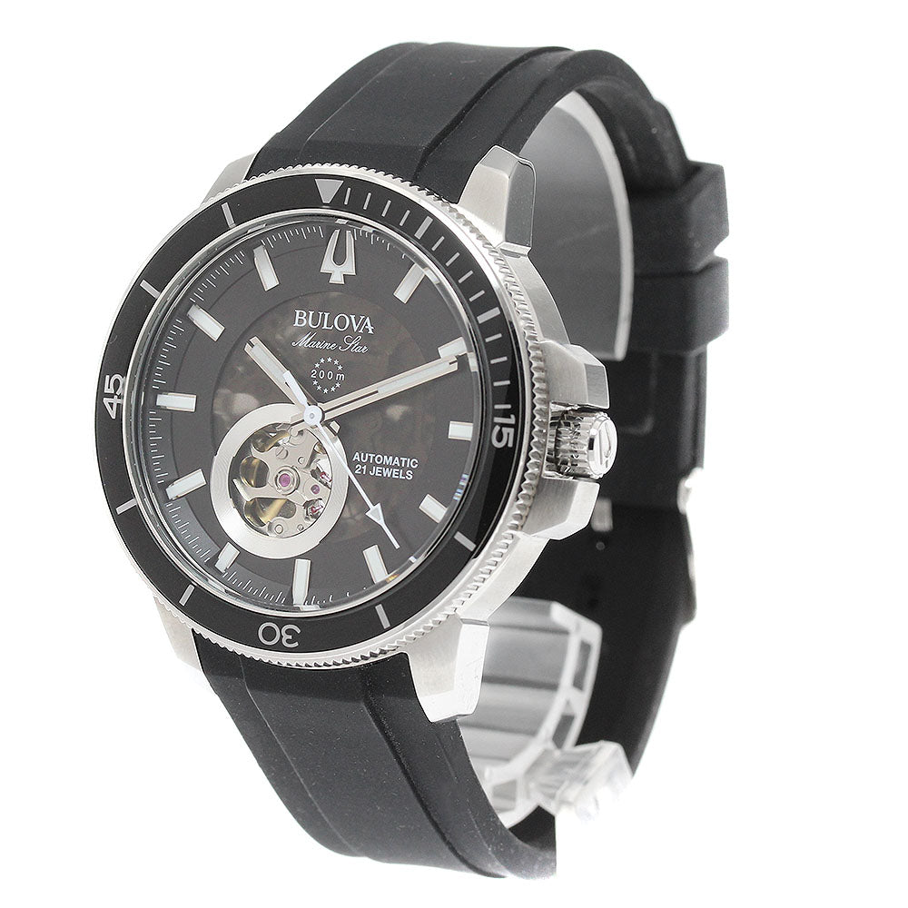 BULOVA 96A288 Marine Star Automatic Men's Watch Excellent Condition with Box and Warranty Card