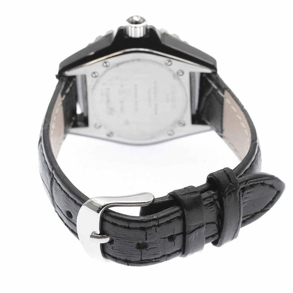 CHANEL H0680 J12 Black Ceramic Date Quartz Ladies Watch Excellent Condition with Warranty Card
