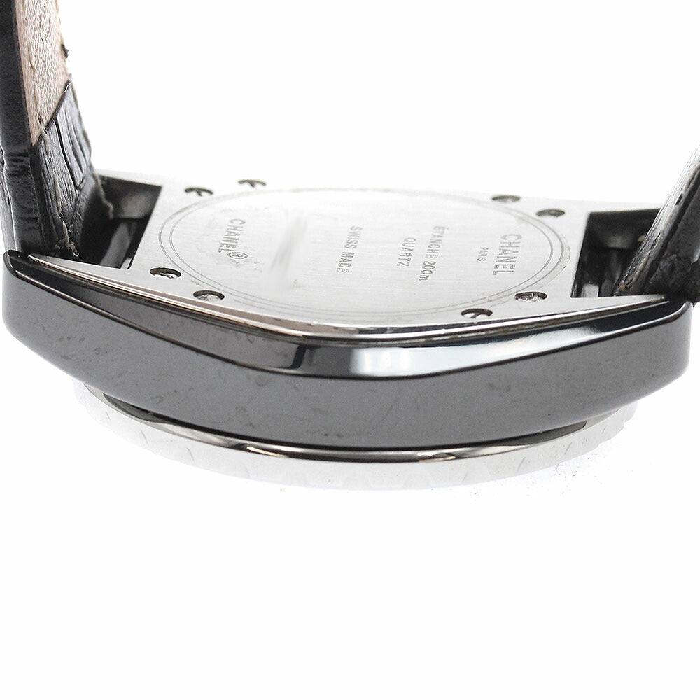 CHANEL H0680 J12 Black Ceramic Date Quartz Ladies Watch Excellent Condition with Warranty Card