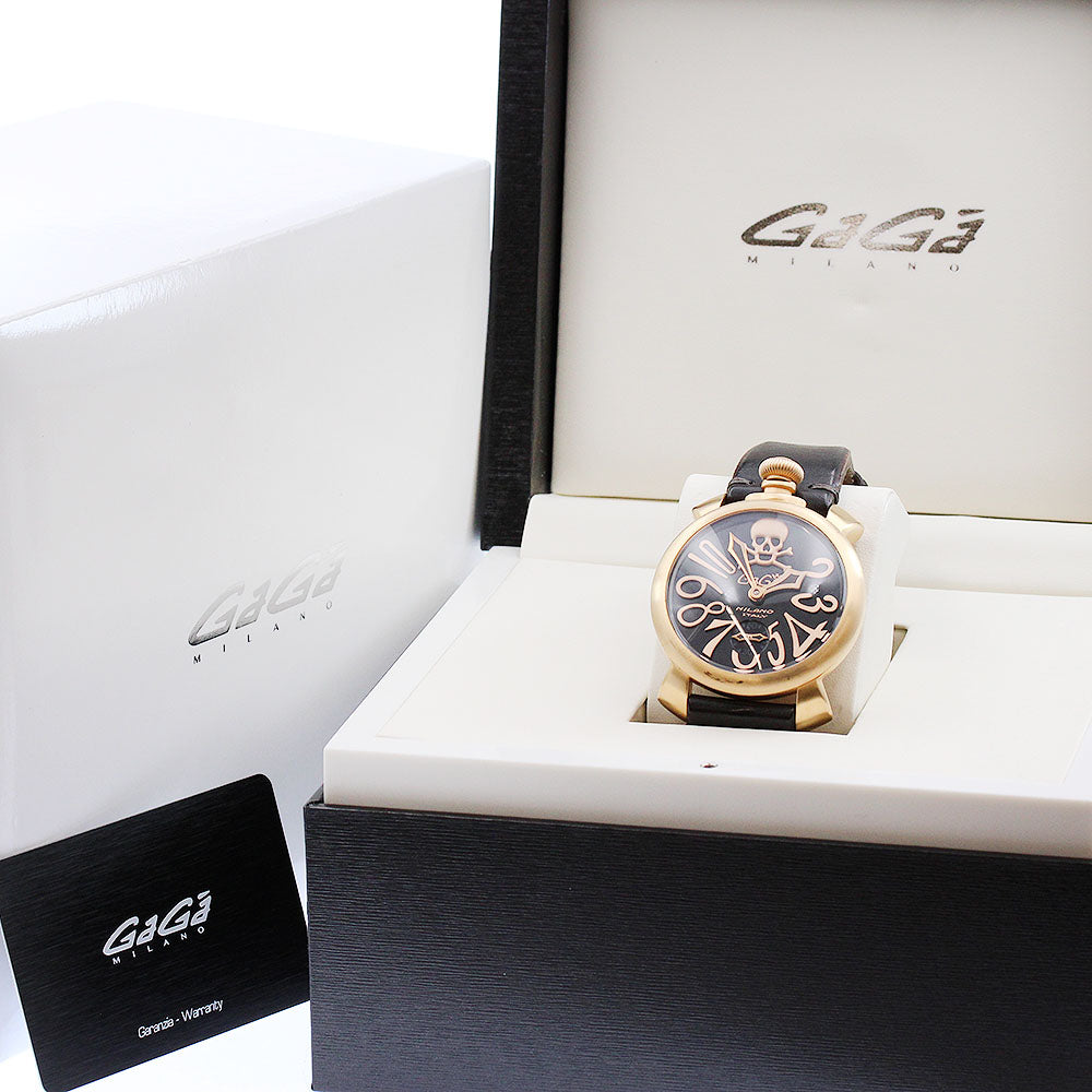 GaGa MILANO 5011ART.01S Manuale 48 Art Collection Hand-wound Men's Watch with Box and Warranty