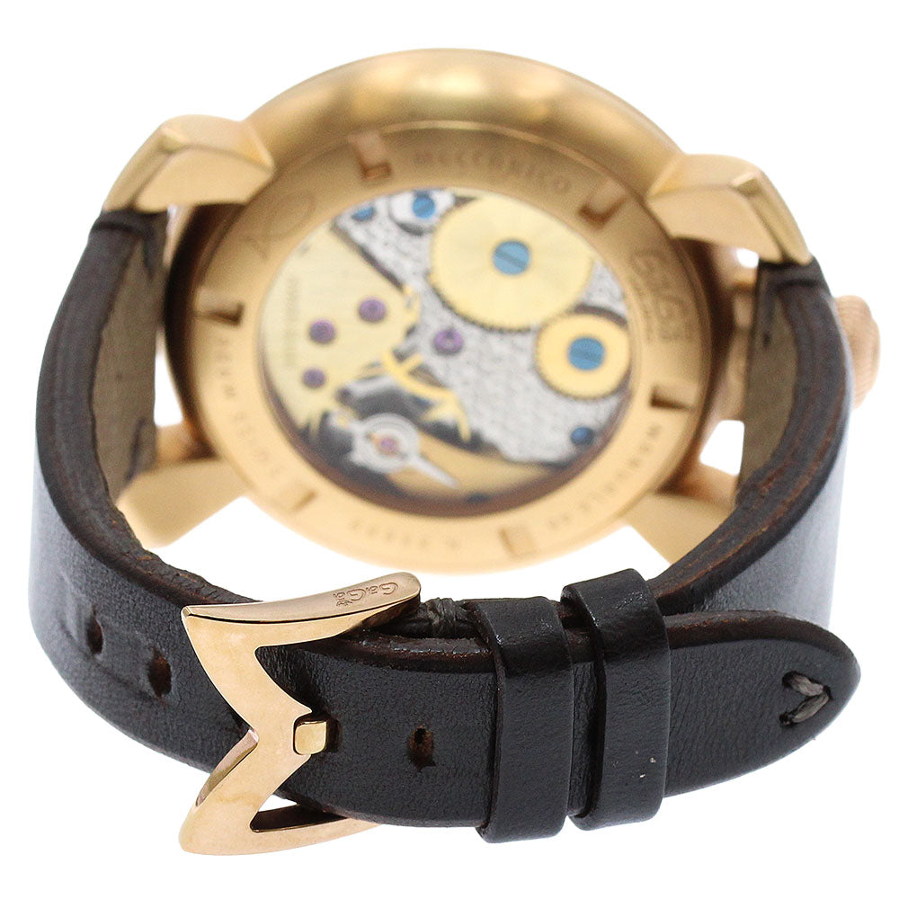 GaGa MILANO 5011ART.01S Manuale 48 Art Collection Hand-wound Men's Watch with Box and Warranty