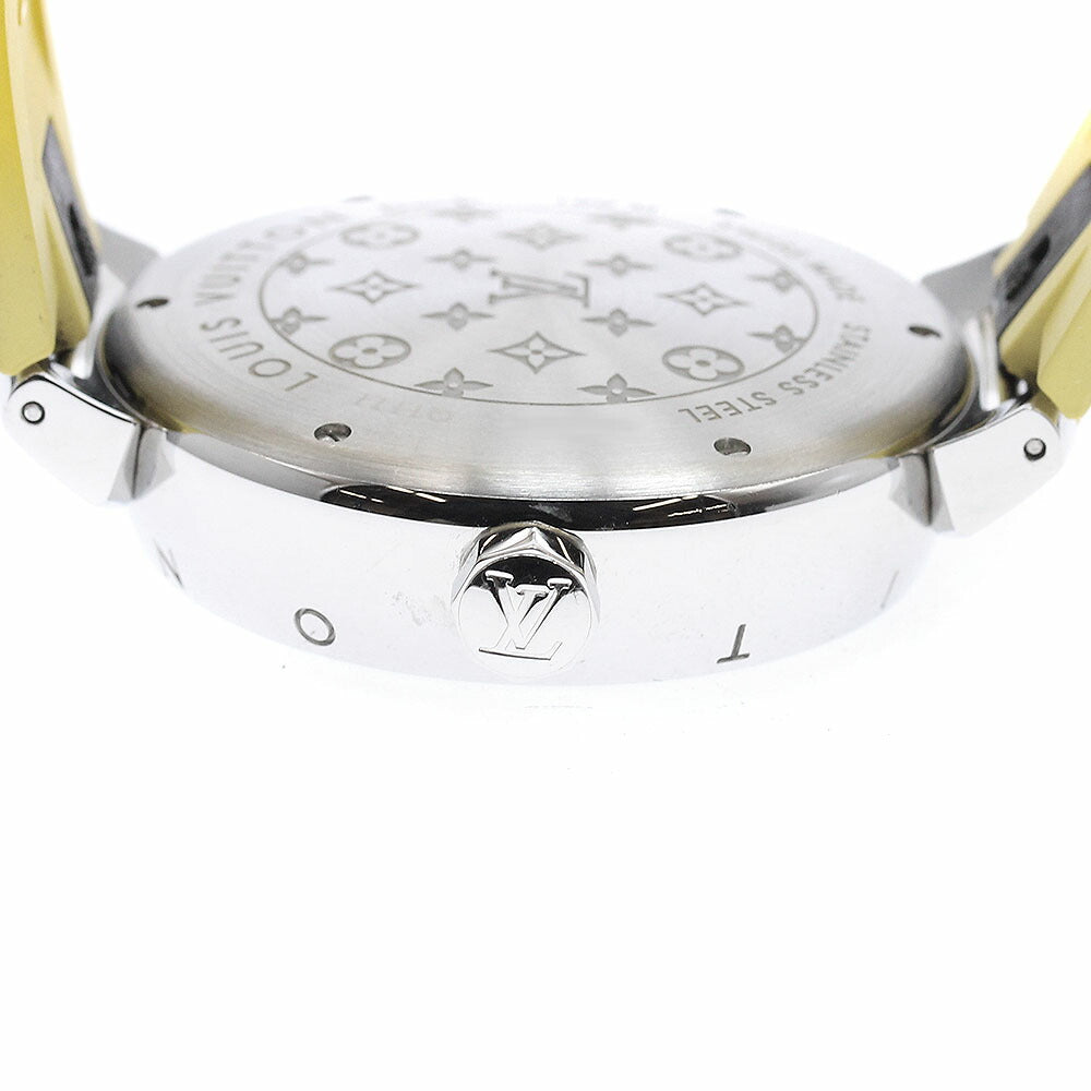 LOUIS VUITTON Q1111 Tambour Date Quartz Men's Watch with Inner Box