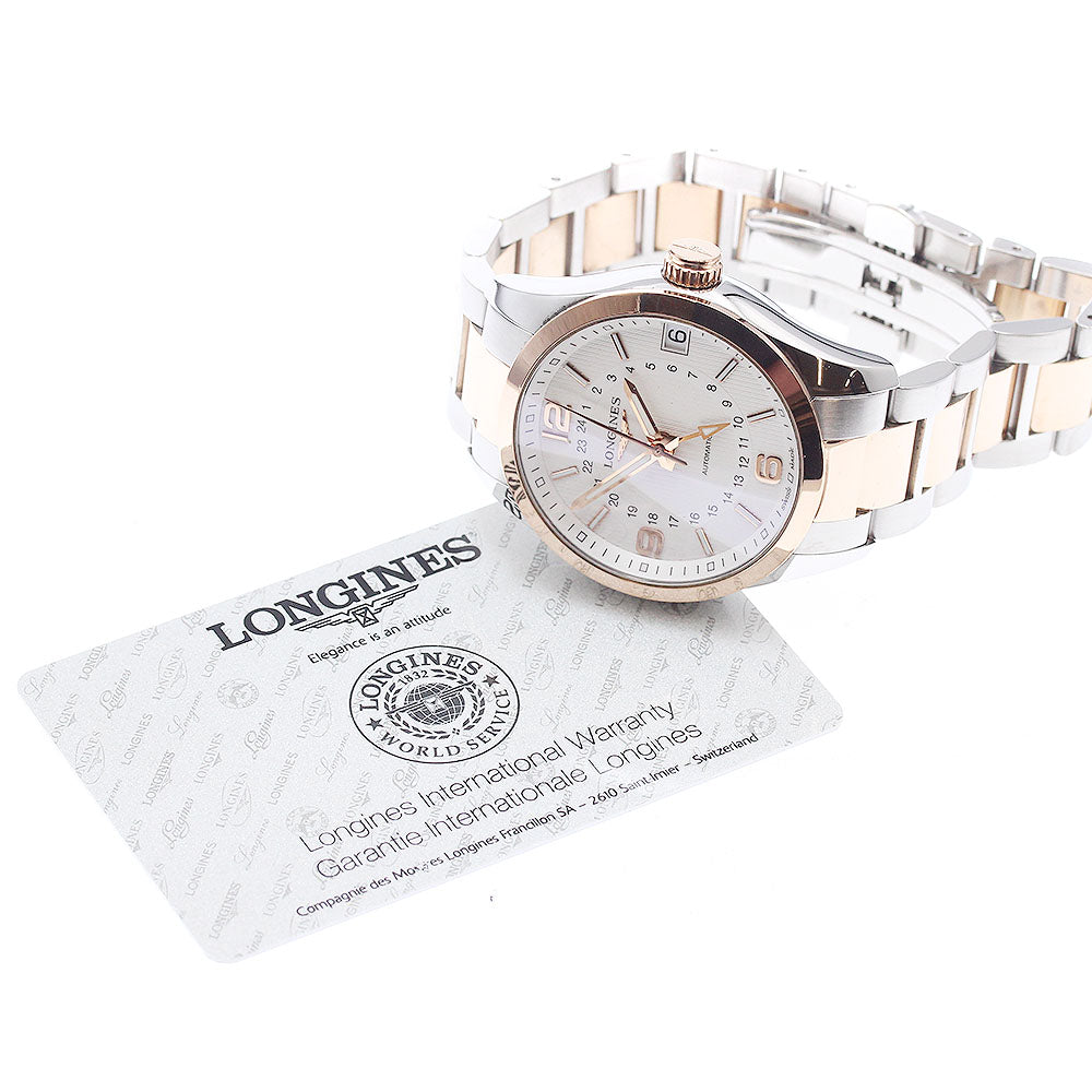 LONGINES L2.799.5 Conquest Classic GMT Date Automatic Men's Watch with Warranty