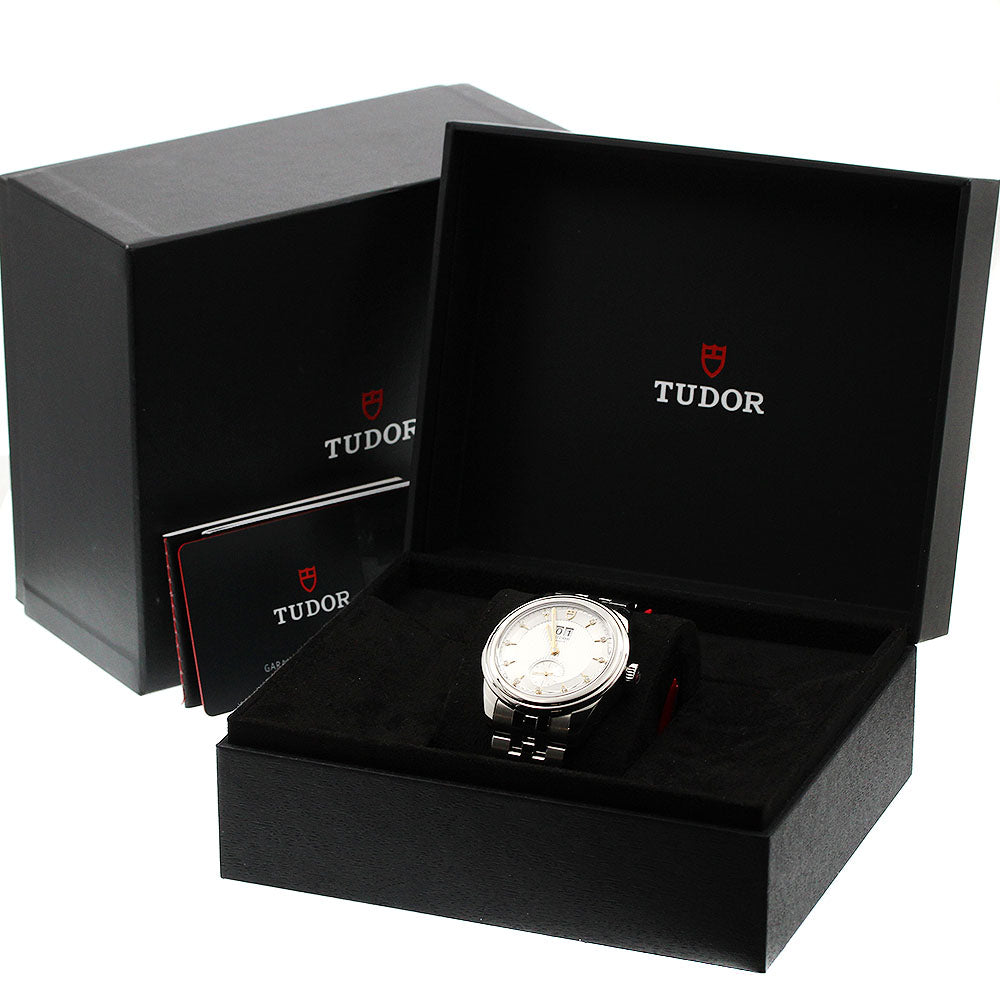 TUDOR 57100 Glamour Double Date 11P Diamond Automatic Men's Watch Excellent Condition with Box and Warranty Card