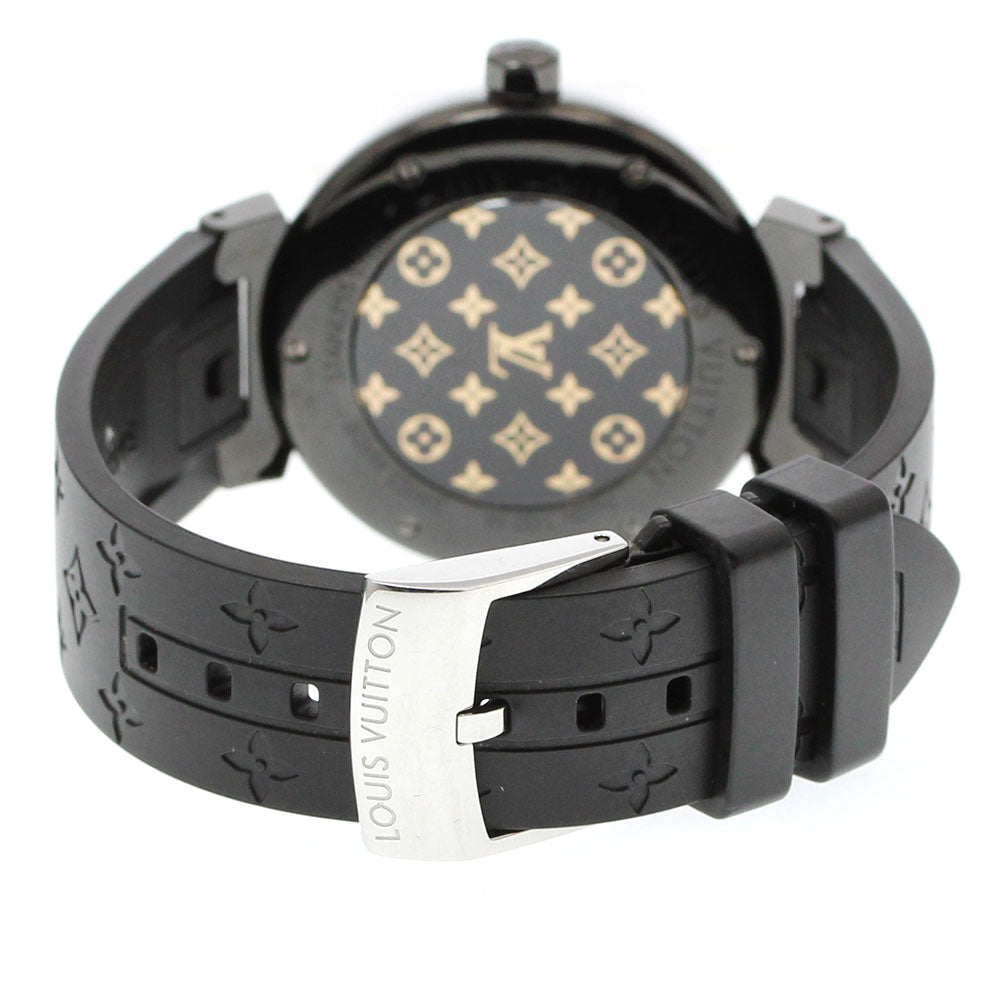 LOUIS VUITTON QA156 Tambour 12-Diamond Quartz Women's Watch Excellent Condition with Box