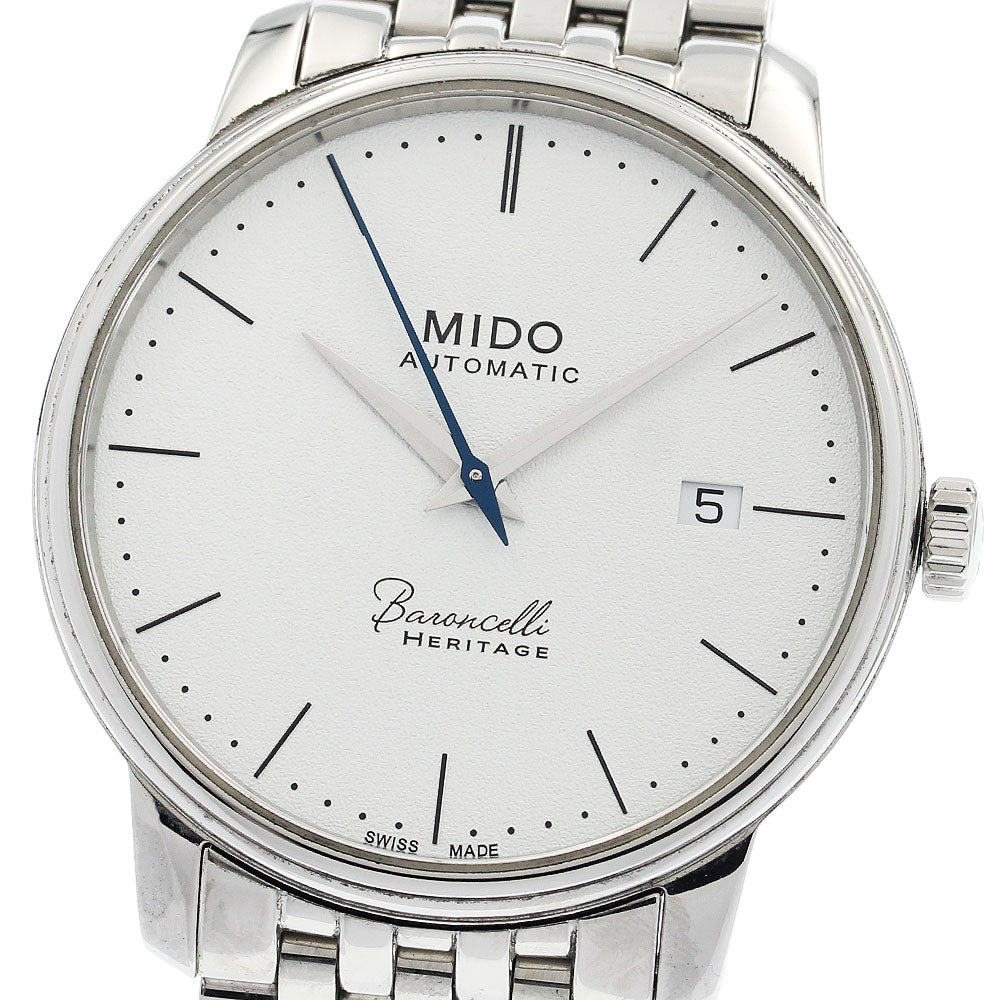 MIDO M027407A Baroncelli Date Automatic Men's Watch Excellent Condition with Warranty Card