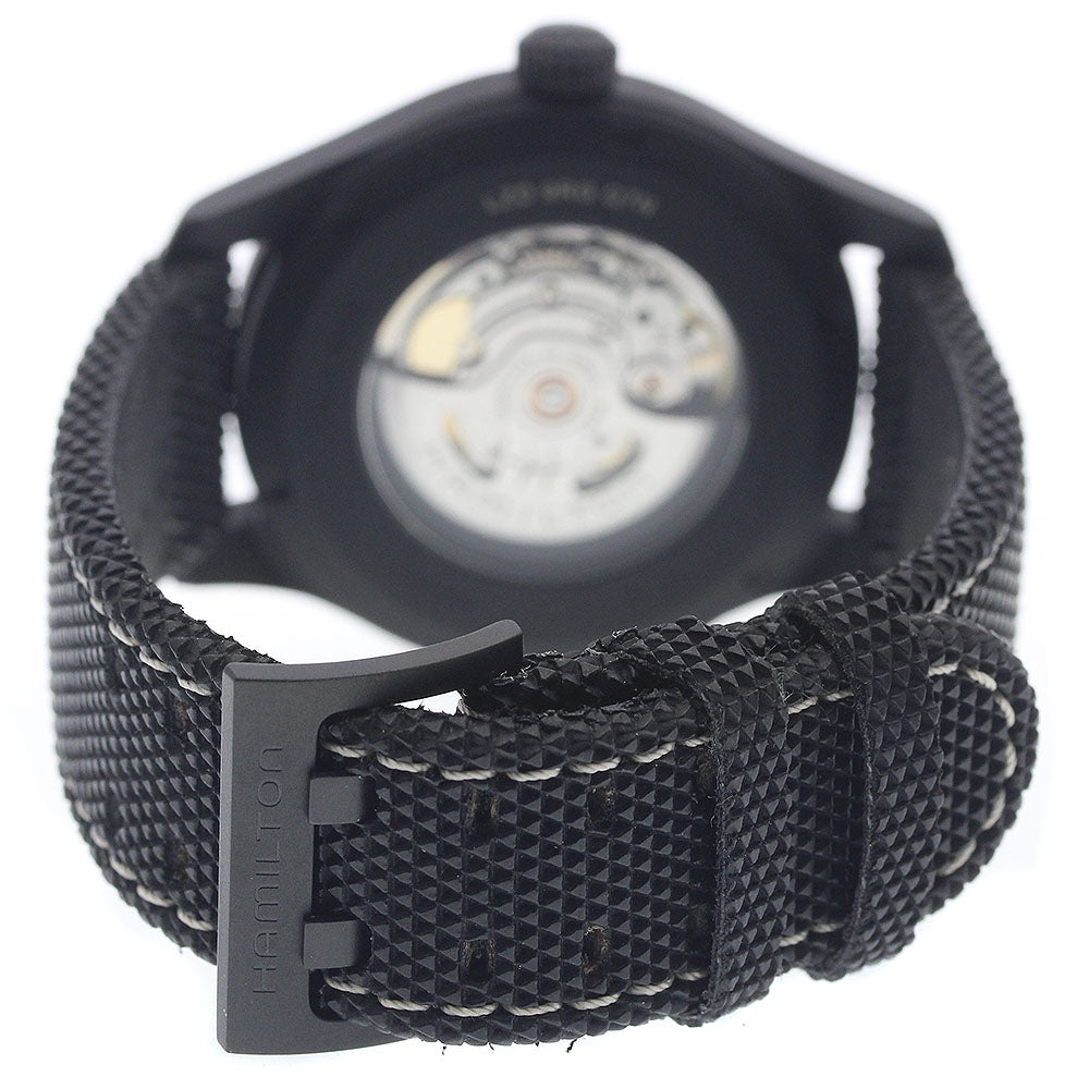 HAMILTON H706651 Khaki Field Automatic Men's Watch Excellent Condition with Box and Warranty Card