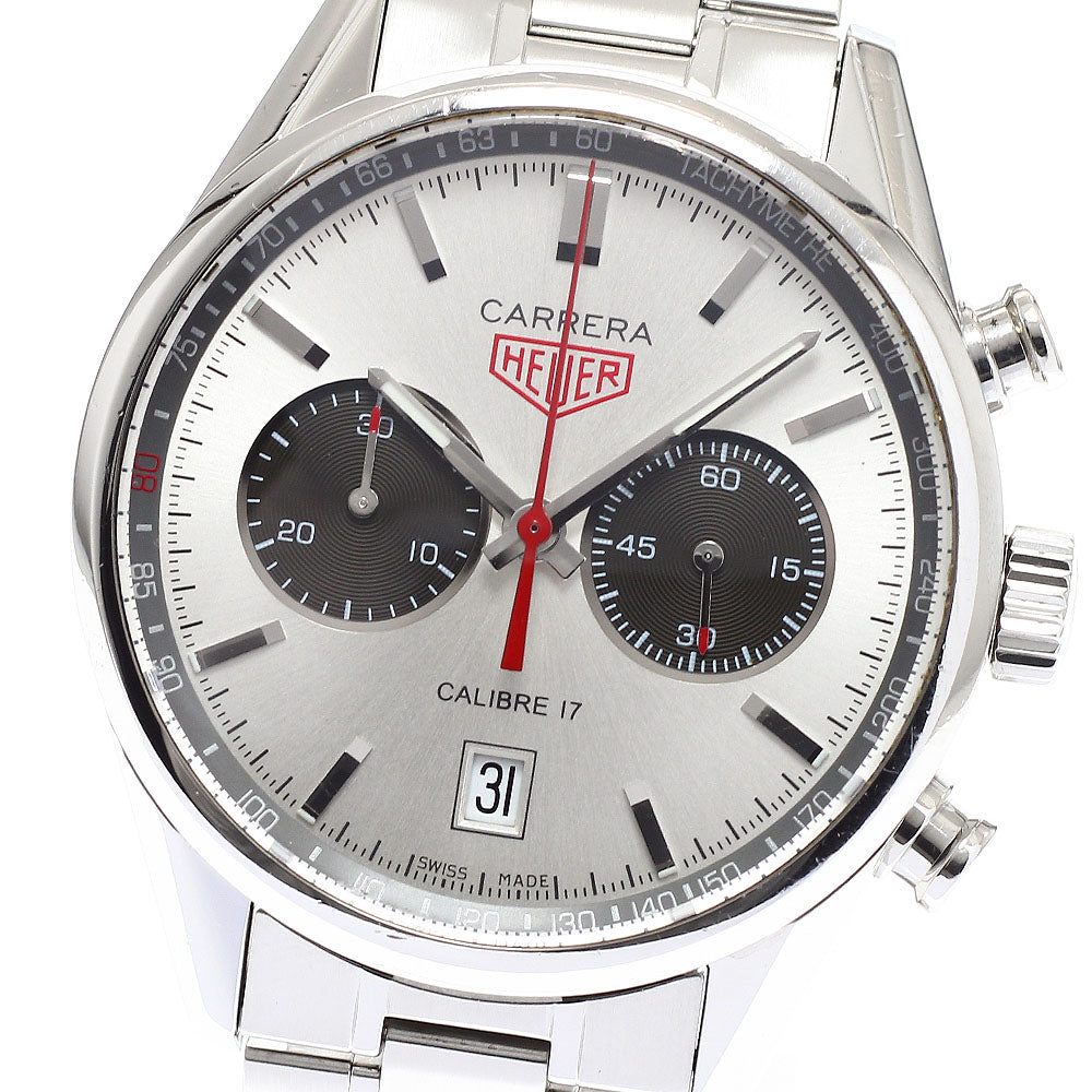 TAG Heuer CV2119 Carrera Jack Heuer Caliber 17 Chronograph Automatic Men's Watch with Box