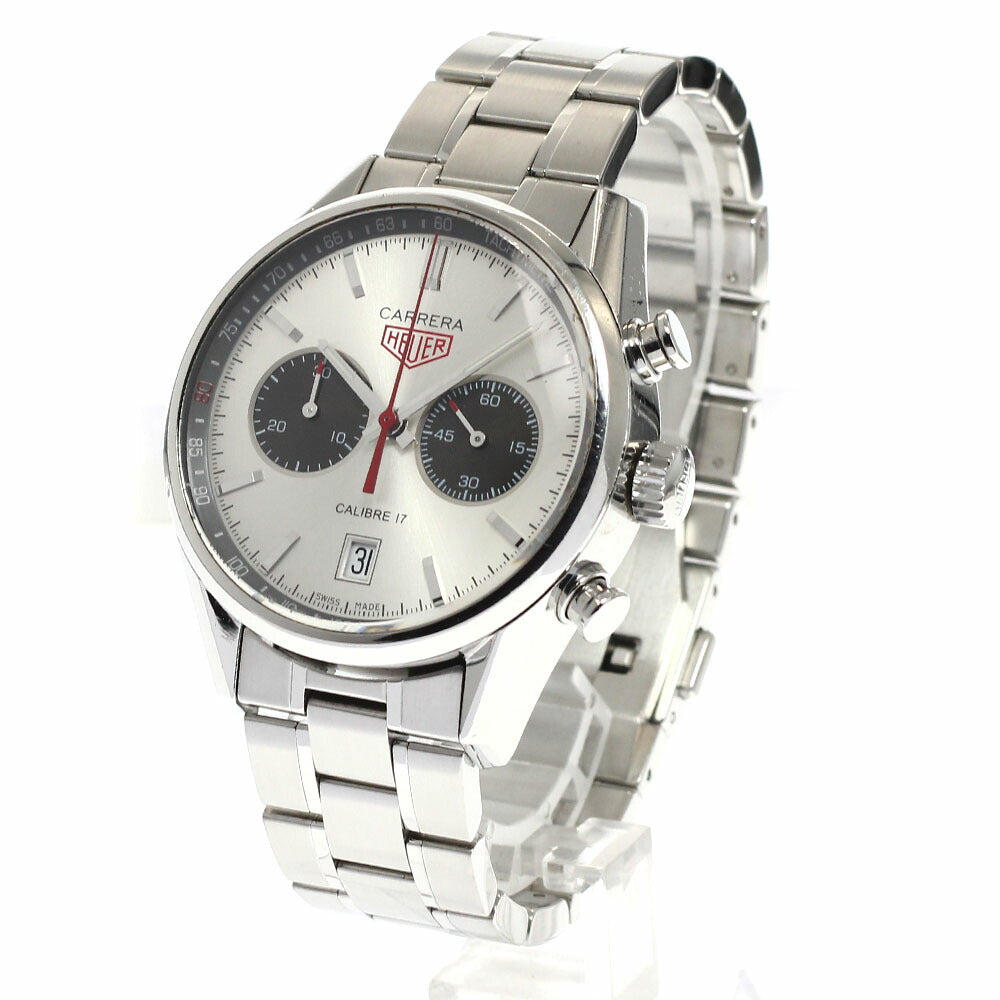 TAG Heuer CV2119 Carrera Jack Heuer Caliber 17 Chronograph Automatic Men's Watch with Box