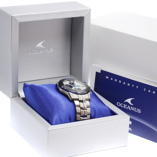 CASIO 0CW-S6000PB-7AJR Oceanus Manta Limited Edition (600 pieces) Solar Radio-Controlled Men's Watch - Excellent Condition Box and Warranty Included