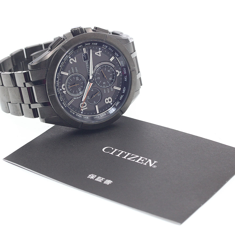 CITIZEN AT8166-59E Attesa Eco-Drive Day-Date Solar Radio-Controlled Men's Watch with Warranty