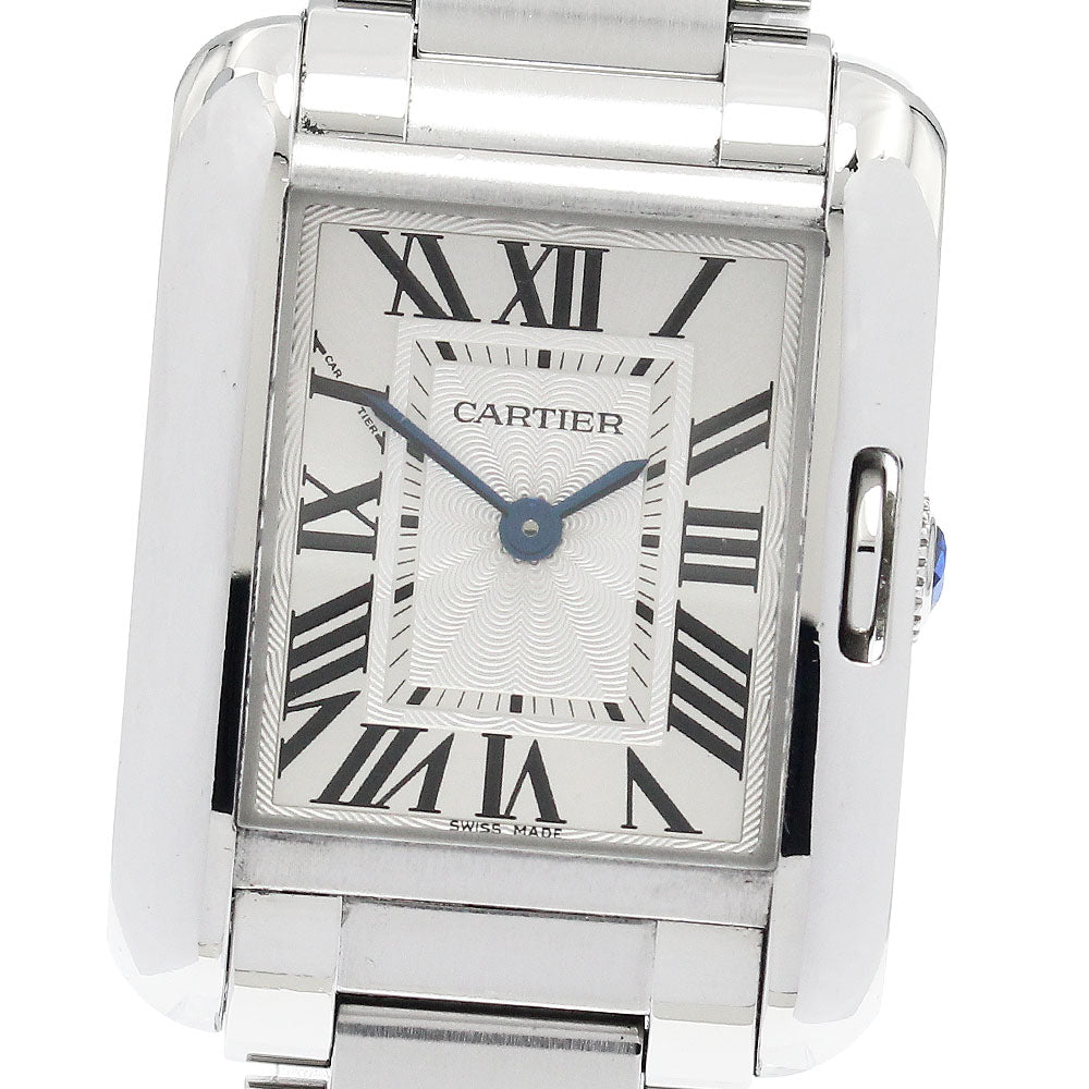 CARTIER W5310022 Tank Anglaise SM Quartz Women's Watch with Inner Box