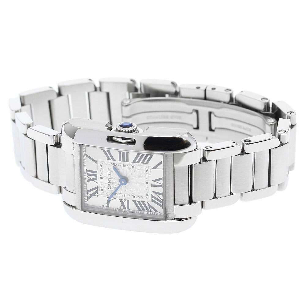 CARTIER W5310022 Tank Anglaise SM Quartz Women's Watch with Inner Box
