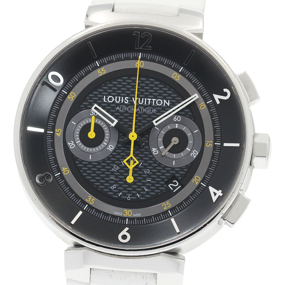 LOUIS VUITTON Q8D40 Tambour Moon Chronograph Date Automatic Men's Watch