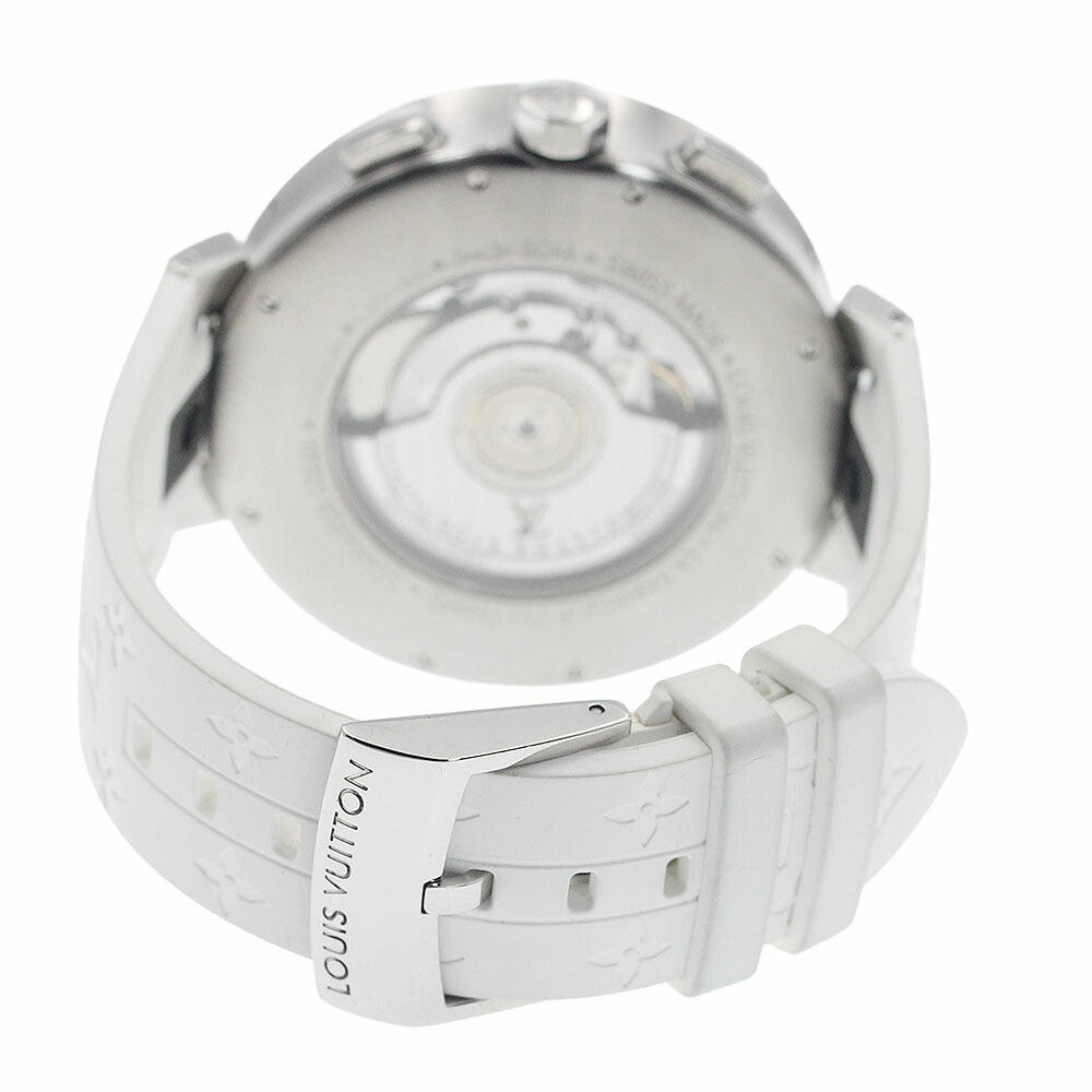 LOUIS VUITTON Q8D40 Tambour Moon Chronograph Date Automatic Men's Watch