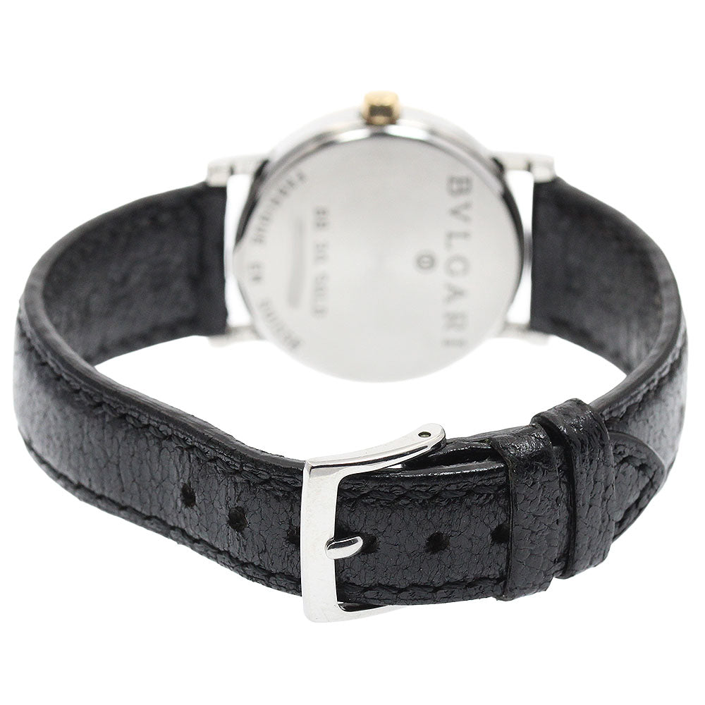 BVLGARI BB30SGLD Bulgari YG bezel Date Quartz Boys' Watch with Warranty