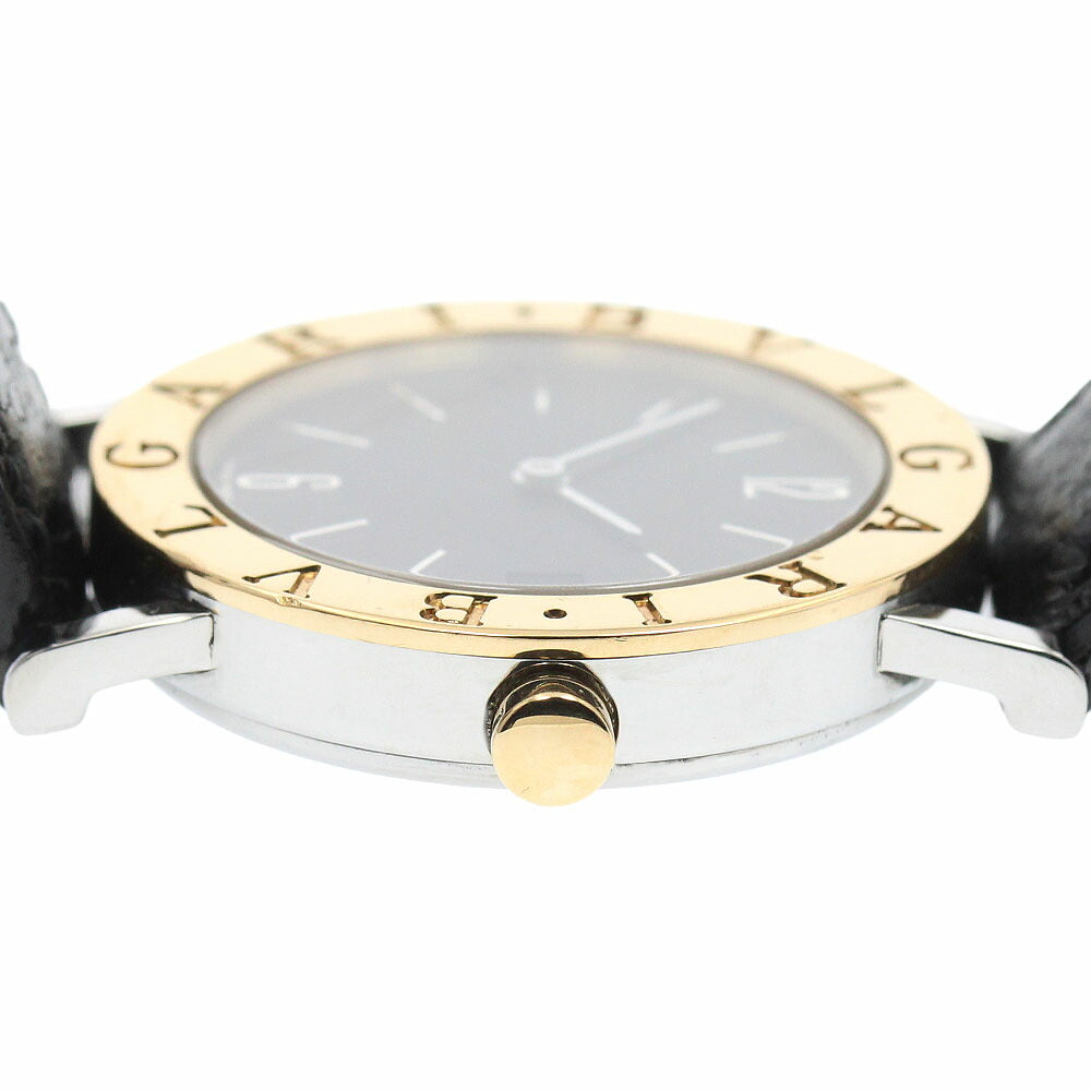 BVLGARI BB30SGLD Bulgari YG bezel Date Quartz Boys' Watch with Warranty