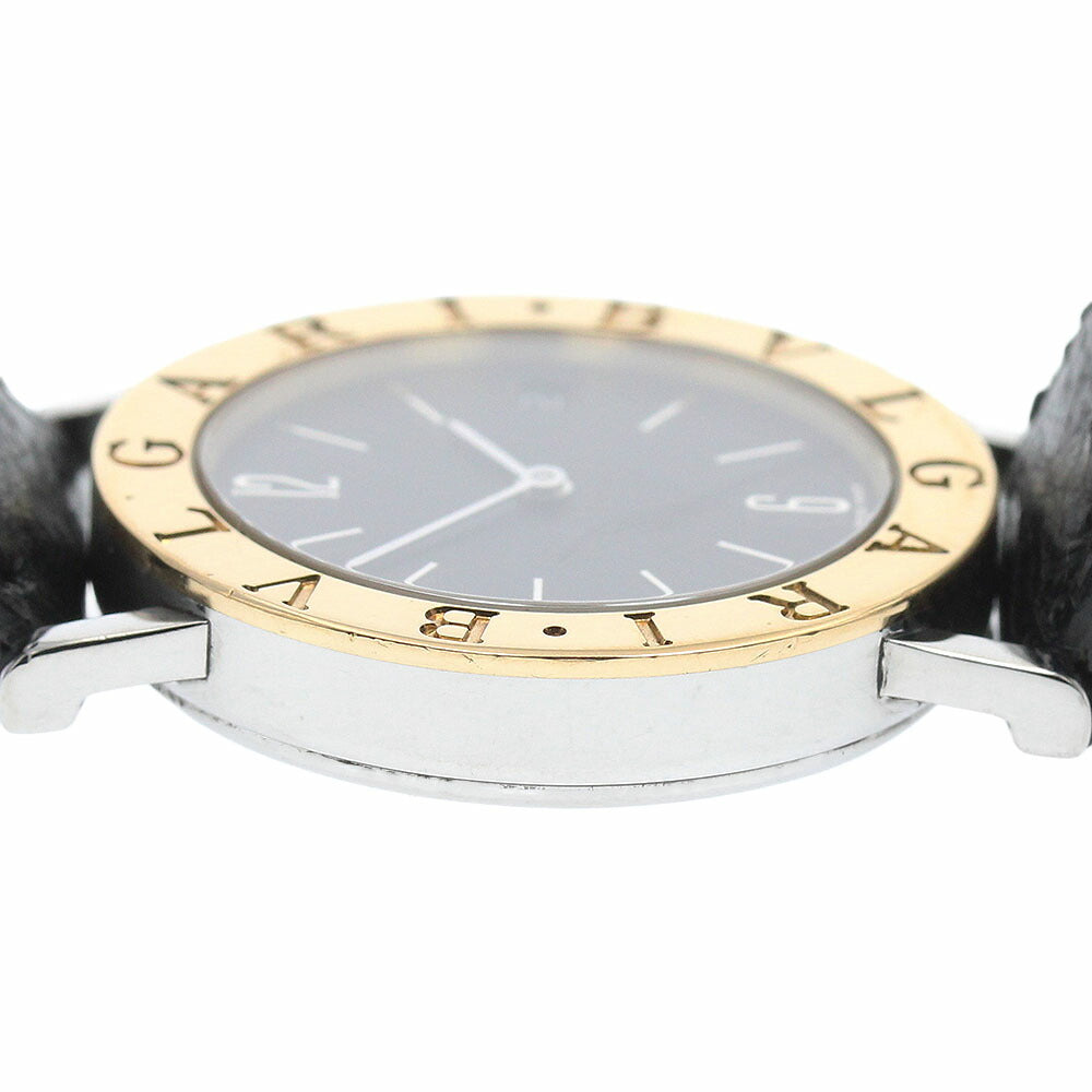 BVLGARI BB30SGLD Bulgari YG bezel Date Quartz Boys' Watch with Warranty