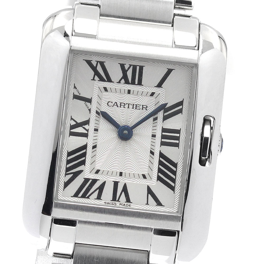 CARTIER W5310022 Tank Anglaise SM Quartz Women's Watch with Warranty