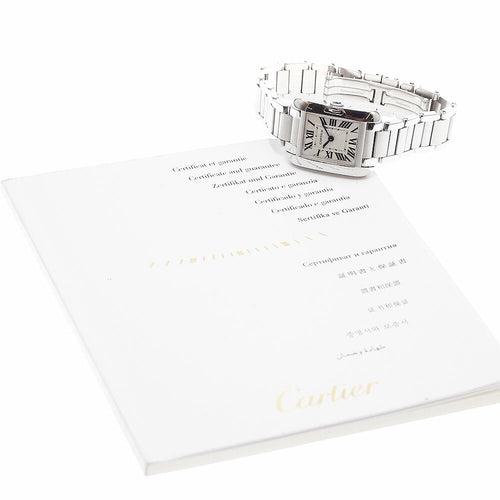 CARTIER W5310022 Tank Anglaise SM Quartz Women's Watch with Warranty