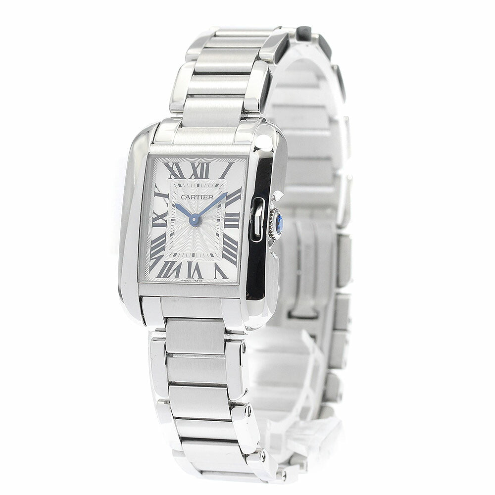 CARTIER W5310022 Tank Anglaise SM Quartz Women's Watch with Warranty
