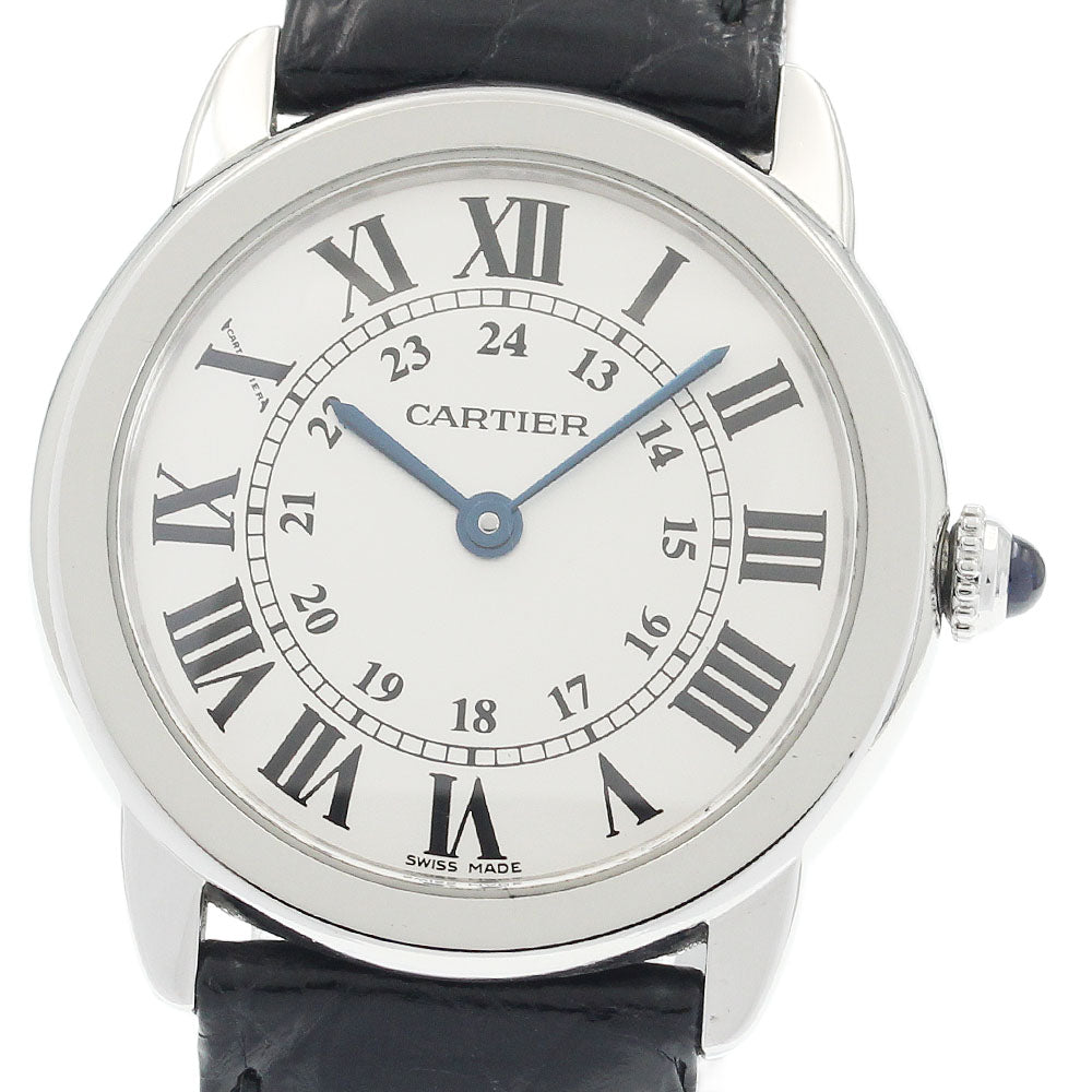 CARTIER W6700155 Ronde Solo SM Quartz Ladies Watch with Warranty