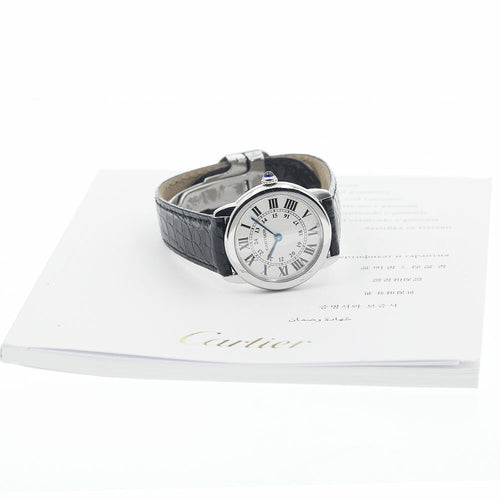 CARTIER W6700155 Ronde Solo SM Quartz Ladies Watch with Warranty