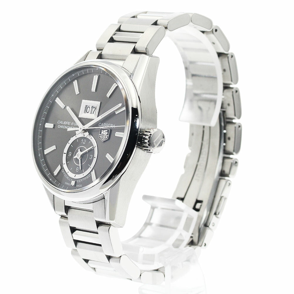 TAG Heuer WAR5012.BA0723 Carrera Grand Date GMT Caliber 8 Automatic Men's Watch Excellent Condition with Warranty.
