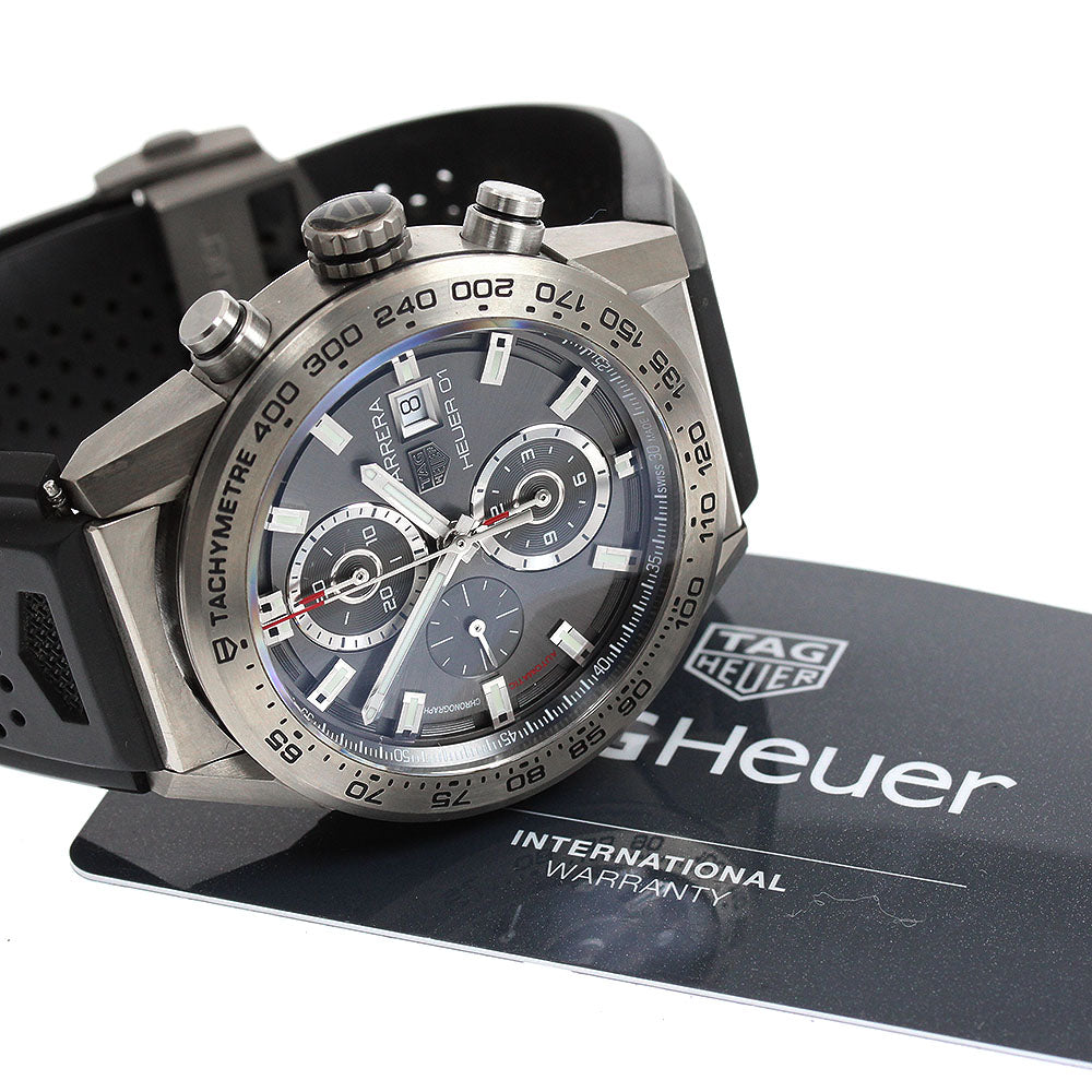 TAG Heuer CAR208Z-0 Carrera Heuer 01 Chronograph Automatic Men's Watch with Warranty