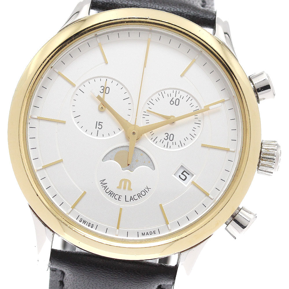 MAURICE LACROIX LC1148 Les Classiques Chronograph Moon Phase Quartz Men's Watch