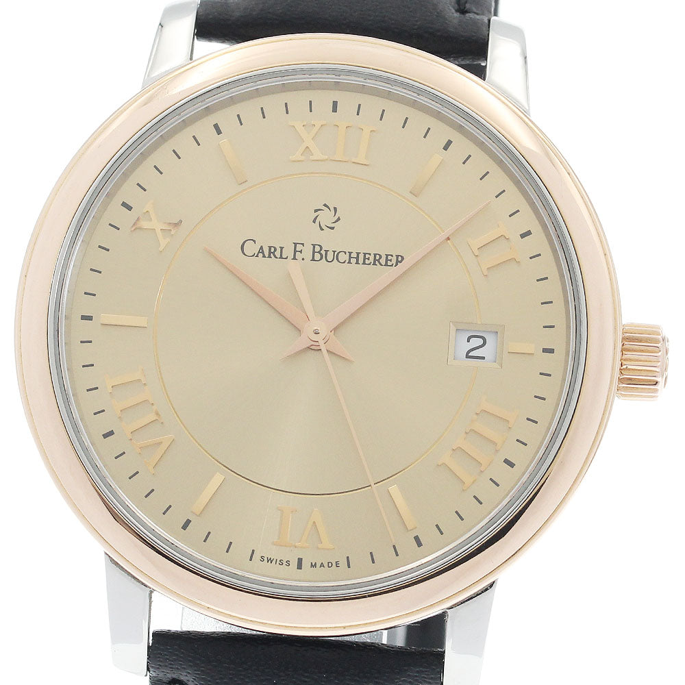 CARL F.BUCHERER 10314.08 Adamavi Date PG Bezel Automatic Men's Watch