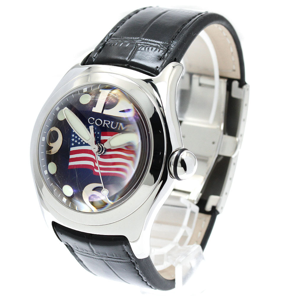CORUM 163.150.20 Bubble American Flag 9.11 Limited Edition Date Quartz Men's Watch