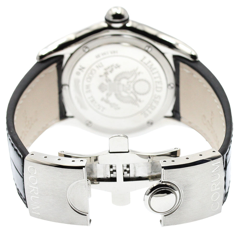 CORUM 163.150.20 Bubble American Flag 9.11 Limited Edition Date Quartz Men's Watch