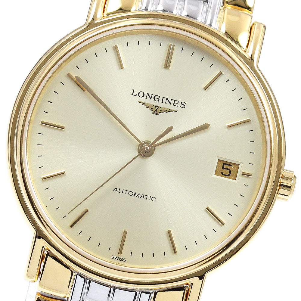 LONGINES L4.821.2 Presance Date Automatic Men's Watch Excellent Condition