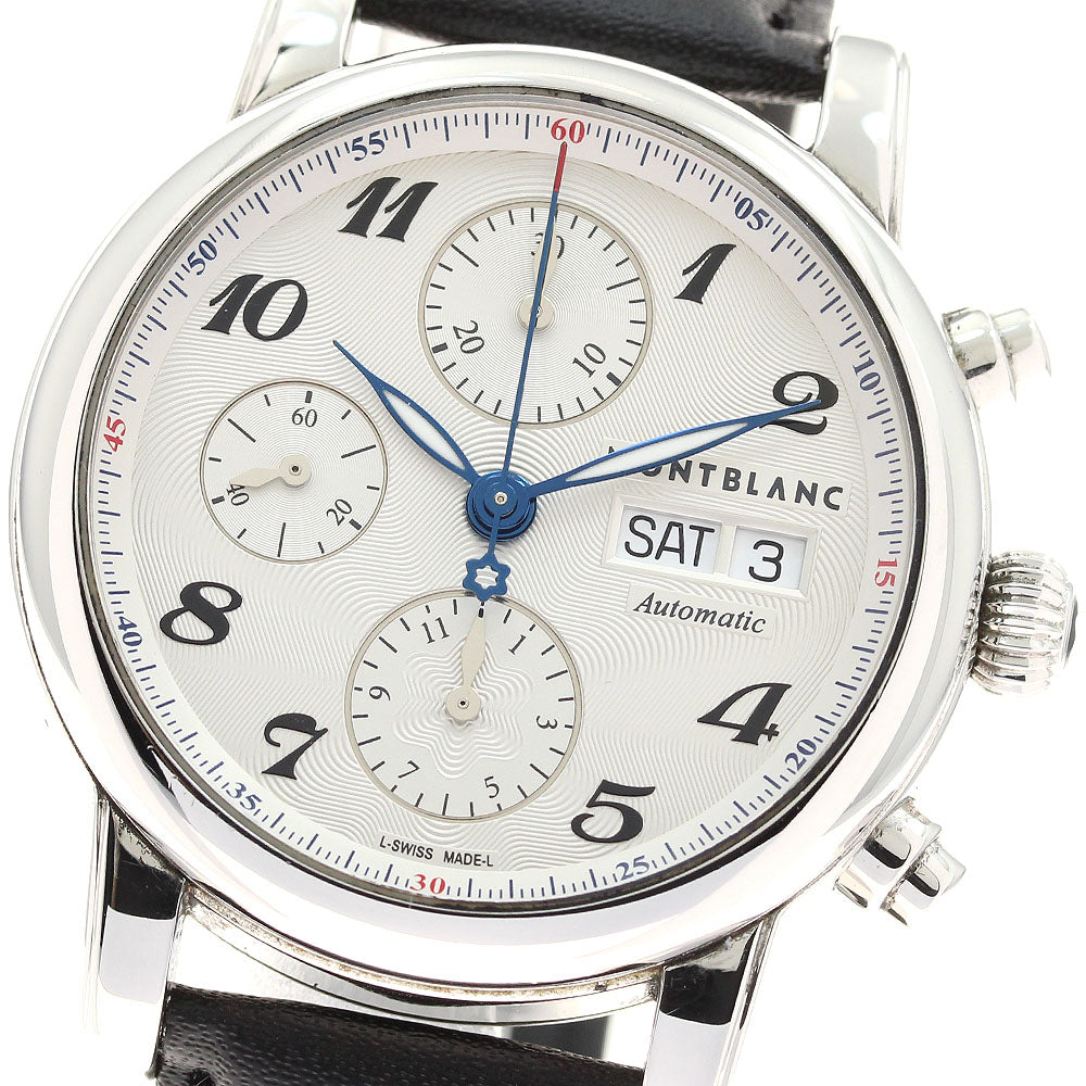 MONTBLANC 7201/106466 Star Chronograph Day-Date Automatic Men's Watch (Good Condition)