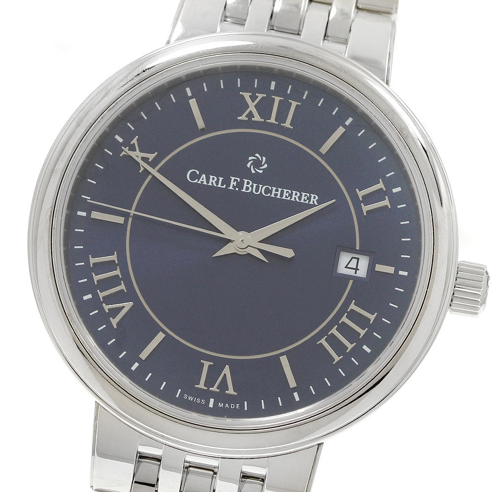 CARL F.BUCHERER 00.10314.08.55.21 Adamavi Date Automatic Men's Watch Excellent Condition with Warranty.