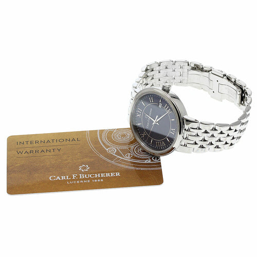 CARL F.BUCHERER 00.10314.08.55.21 Adamavi Date Automatic Men's Watch Excellent Condition with Warranty.