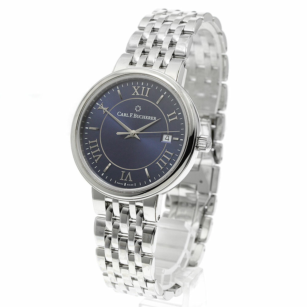 CARL F.BUCHERER 00.10314.08.55.21 Adamavi Date Automatic Men's Watch Excellent Condition with Warranty.