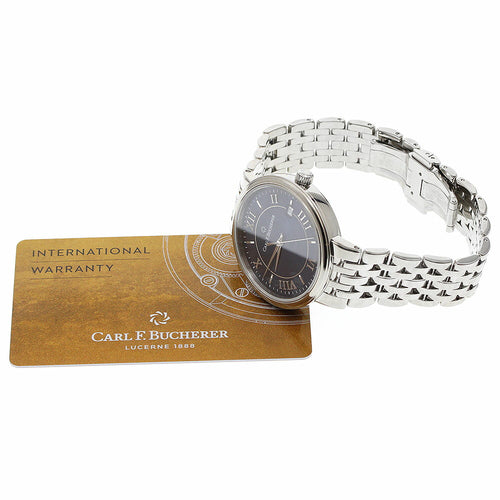 CARL F.BUCHERER 00.10314.08.55.21 Adamavi Date Automatic Men's Watch Excellent Condition with Warranty.