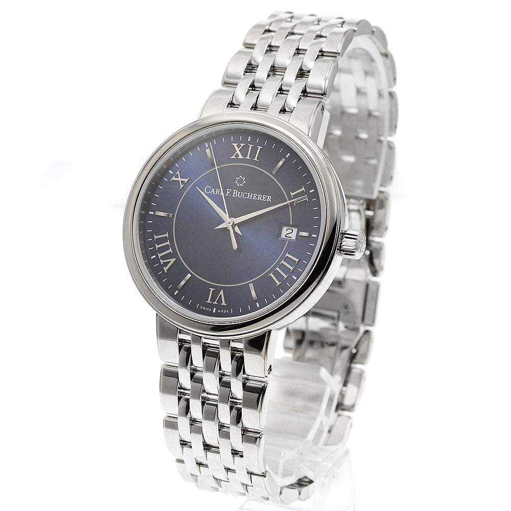 CARL F.BUCHERER 00.10314.08.55.21 Adamavi Date Automatic Men's Watch Excellent Condition with Warranty.