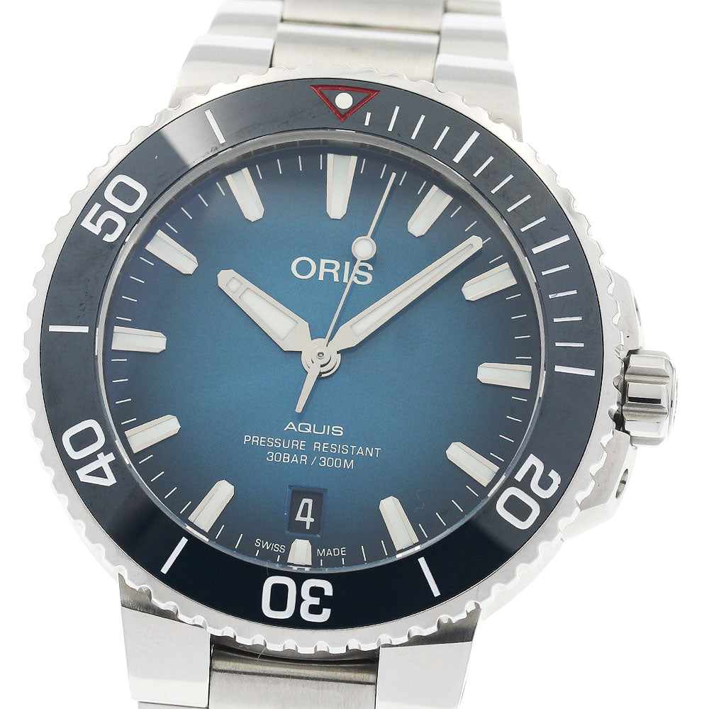ORIS 7732 4185 Aquis Clean Ocean Limited Edition Date Limited to 2000 pieces Automatic Men's Excellent Condition